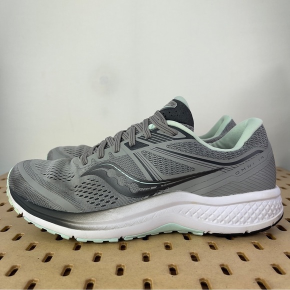 Saucony Omni 19 Women's Running Shoe Alloy/ Sky S10570-30 in Size 10.5 US - Picture 4 of 12